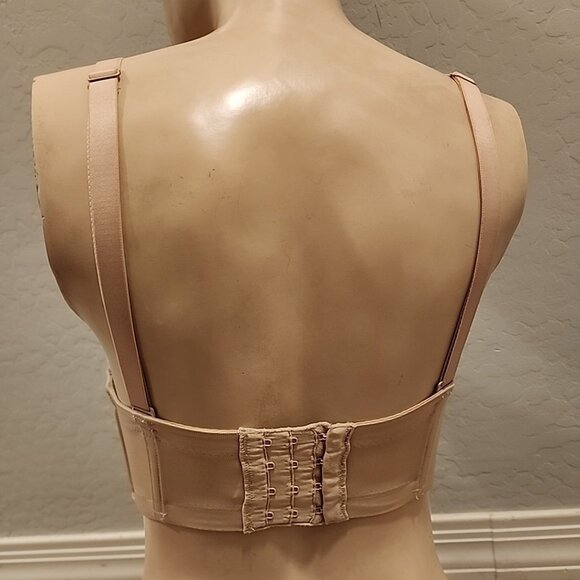 Wacoal Bra 32G 854119 Nude Underwire Lined Strapless Red Carpet Convertible - Picture 2 of 3